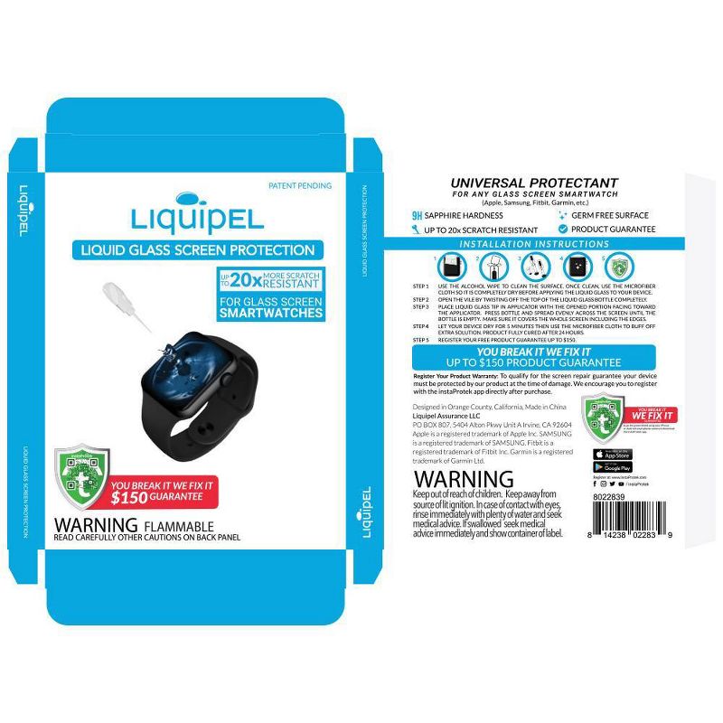 Liquipel Liquid Glass Screen Protection - Smartwatch, 6 of 9