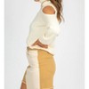 Women's BALLOON SLEEVE CUTOUT KNIT - Blue Blush - 4 of 4