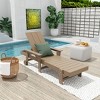 WestinTrends Ashore Modern Reclining Chaise Lounge With Arms & Wheels - 2 of 4