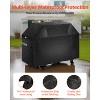 VEVOR Grill Cover, 65 inch BBQ Covers for Outdoor Grills,Fade Resistant, Weather Resistant Heavy Duty 600D Polyester,with Hook-and-Loop Straps, Black - 4 of 4
