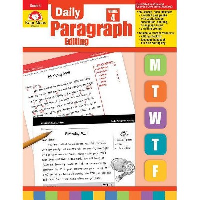 Daily Paragraph Editing Grade 4 - by  Evan-Moor Educational Publishers (Paperback)