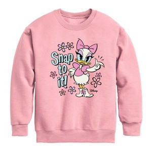 Boys' - Disney - Daisy Duck Graphic Long Sleeve Fleece Sweatshirt - 1 of 4