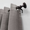 72"-144" Decorative Drapery Curtain Rod with Knob Finials Oil Rubbed Bronze - Lumi Home Furnishings: Adjustable 144 Inch Rod - 2 of 4