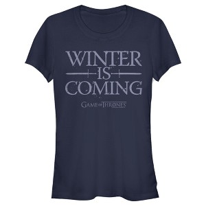 Juniors Womens Game of Thrones Winter is Coming Mantra T-Shirt - 1 of 3