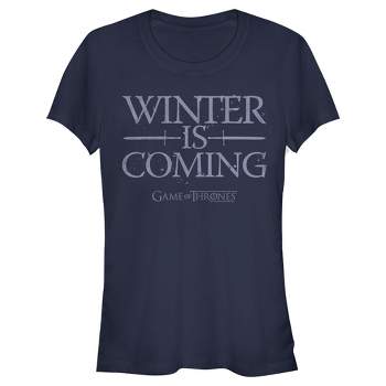 Juniors Womens Game of Thrones Winter is Coming Mantra T-Shirt