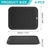 Unique Bargains Silicone Heat Resistant Non-Slip Durable Dish Drying Mat - 2 of 4
