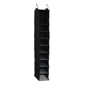 Household Essentials 10 Shelf Hanging Closet Organizer Linen - 1 of 4