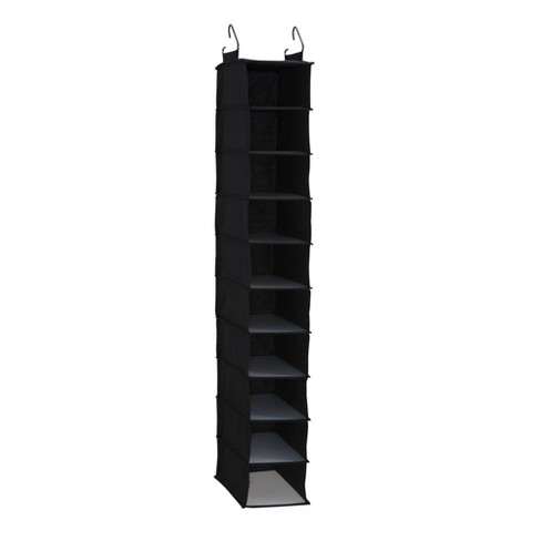 Simple Houseware 10 Shelves Closet Hanging Shoe Organizer, Black