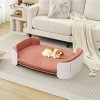Dog Sofa Bed for Small Dogs and Cats,Elevated Pet Couch with Washable Cover, Indoor Small Dog Sofa for Living Room - LAOTIES - 2 of 4