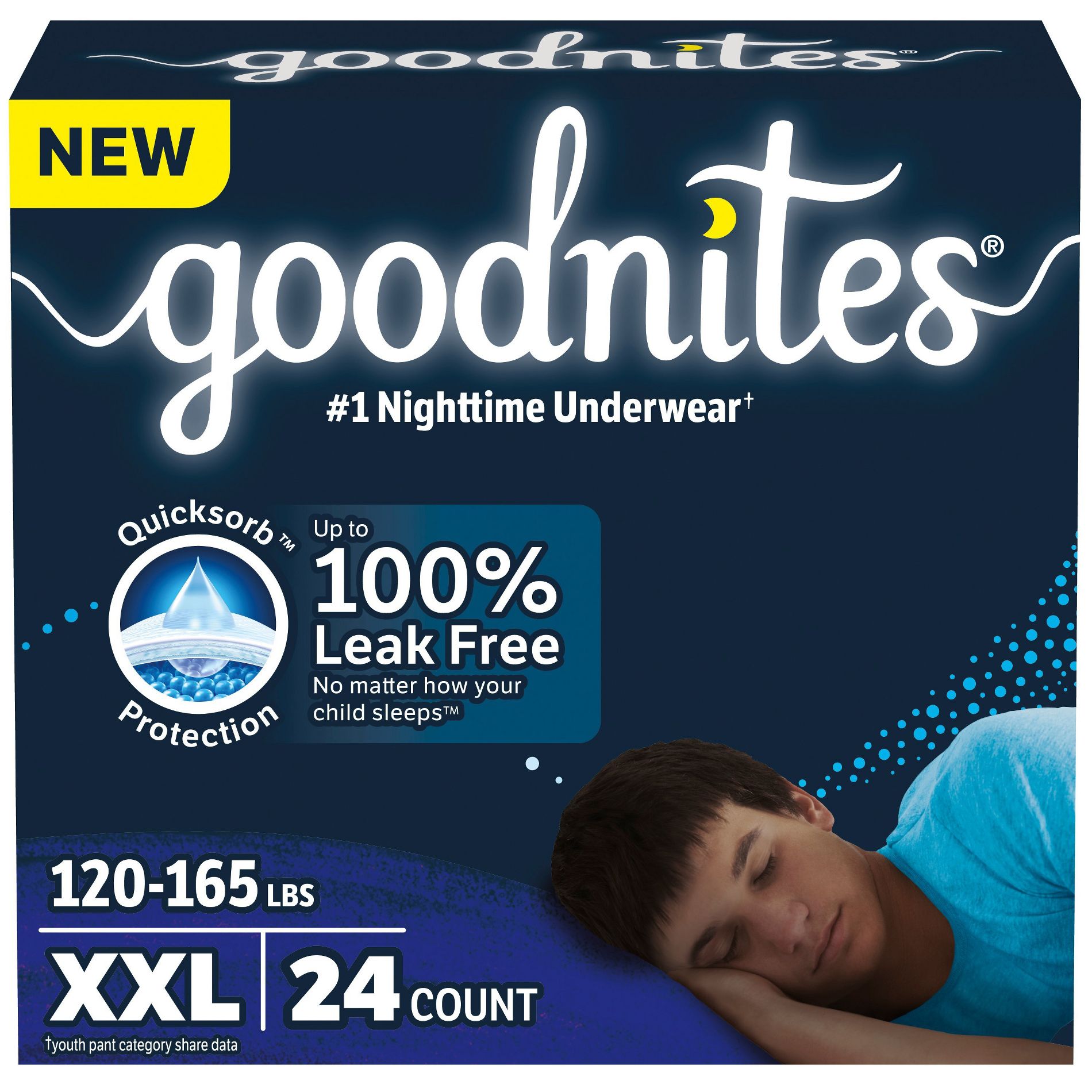 GoodNites Briefs Disposable Training Pants Super Pack - XXL - Boy - 24ct