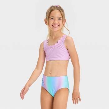 Girls' 'ride The Wave' Solid Bikini Swim Bottom - Art Class™ Pink Xs :  Target