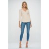WEST K Women's Amaya Rib Knit Button Down Collar Top - 4 of 4