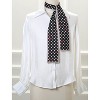 Allegra K Women's Skinny Scarves Polka Dot Cute Ribbon Hairband Neck Wraps Neckerchief - 2 of 4