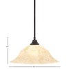 Toltec Lighting Any 1 - Light Pendant in  Dark Granite with 20" Italian Marble  Shade - 2 of 2