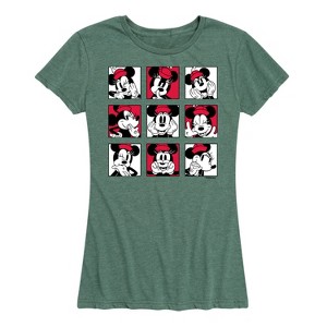 Women's - Disney - Minnie Grid Short Sleeve Graphic T-Shirt - 1 of 4