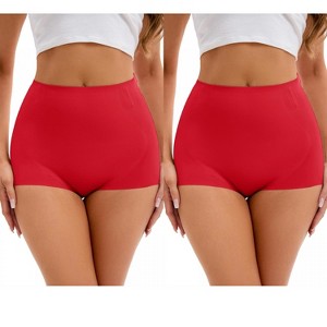 INSPIRE CHIC 2 Pcs Women's High Waisted Briefs Tummy Control Butt Lifter Control Lady Panties - 1 of 4