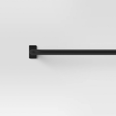 66"-120" Blackout Rectangle Curtain Rod Black - Threshold™