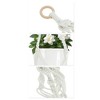 Unique Bargains Macrame Plant Hanger Woven Cotton Indoor Outdoor Decorative - 4 of 4