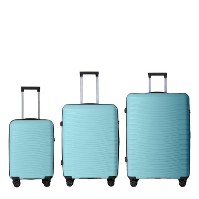 YONWAY 3 Piece Luggage Set, Scratch-Resistant Surface Luggage Set, with Wheels & TSA Lock