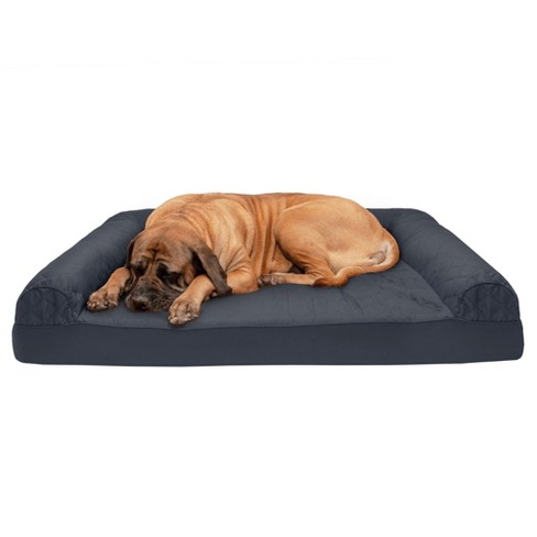 Furhaven Quilted Cooling Gel Top Pet Bed For Dogs Cats Jumbo