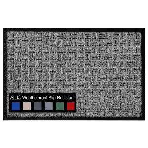 A1HC Indoor Outdoor Doormat Non-Slip Rubber Mat for Entrance, Patio, Garage and Office - Criss Cross - 1 of 4