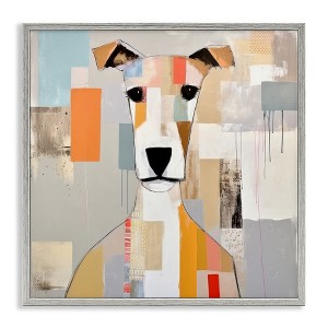 Stupell Industries Dog Face Abstract Collage, 17" x 17" - 1 of 4