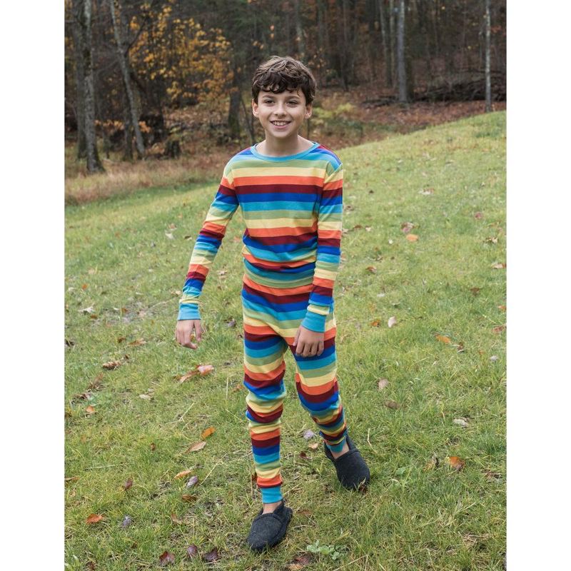 Leveret Rainbow Cotton Pajamas  , 3 of 5