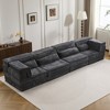 Whisen Modern Compression Loveseat, Convertible Floor Sofa Bed,DIY Boneless Modular Sectional Couch, No Assembly Required - 4 of 4