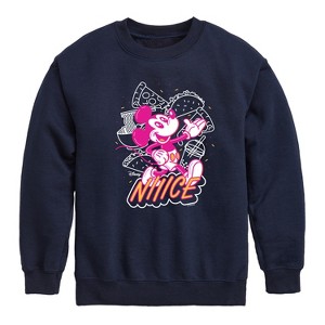 Boys' - Disney - Nice Mickey Graphic Long Sleeve Fleece Sweatshirt - 1 of 4