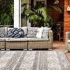 World Rug Gallery Distressed Geometric Indoor/Outdoor Area Rug - 2 of 4
