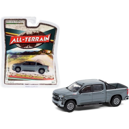 2020 Chevrolet Silverado Z71 Pickup Truck W Off Road Parts Satin Steel Gray Met All Terrain 1 64 Diecast Model By Greenlight Target