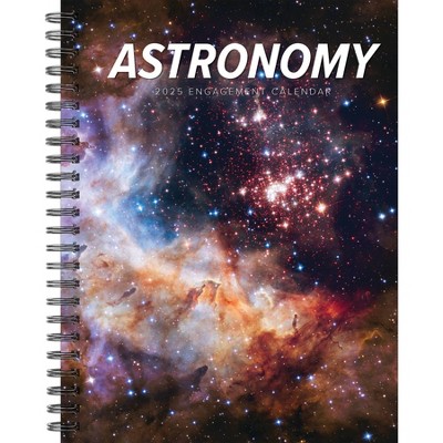 Willow Creek Press Astronomy 2025 Engagement Calendar: Weekly Planner, Spiral Binding, 6.5x8.525", All Ages, Blue