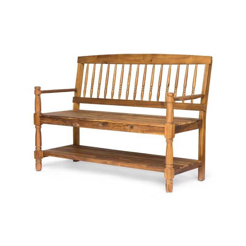 Imperial Acacia Bench - Teak - Christopher Knight Home, 1 of 6