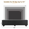 PAGED Contemporary TV Stand with Drawers and Cabinets, Stylish Luxury TV Console Table with High Gloss UV Surface for Living Room, Bedroom - 4 of 4