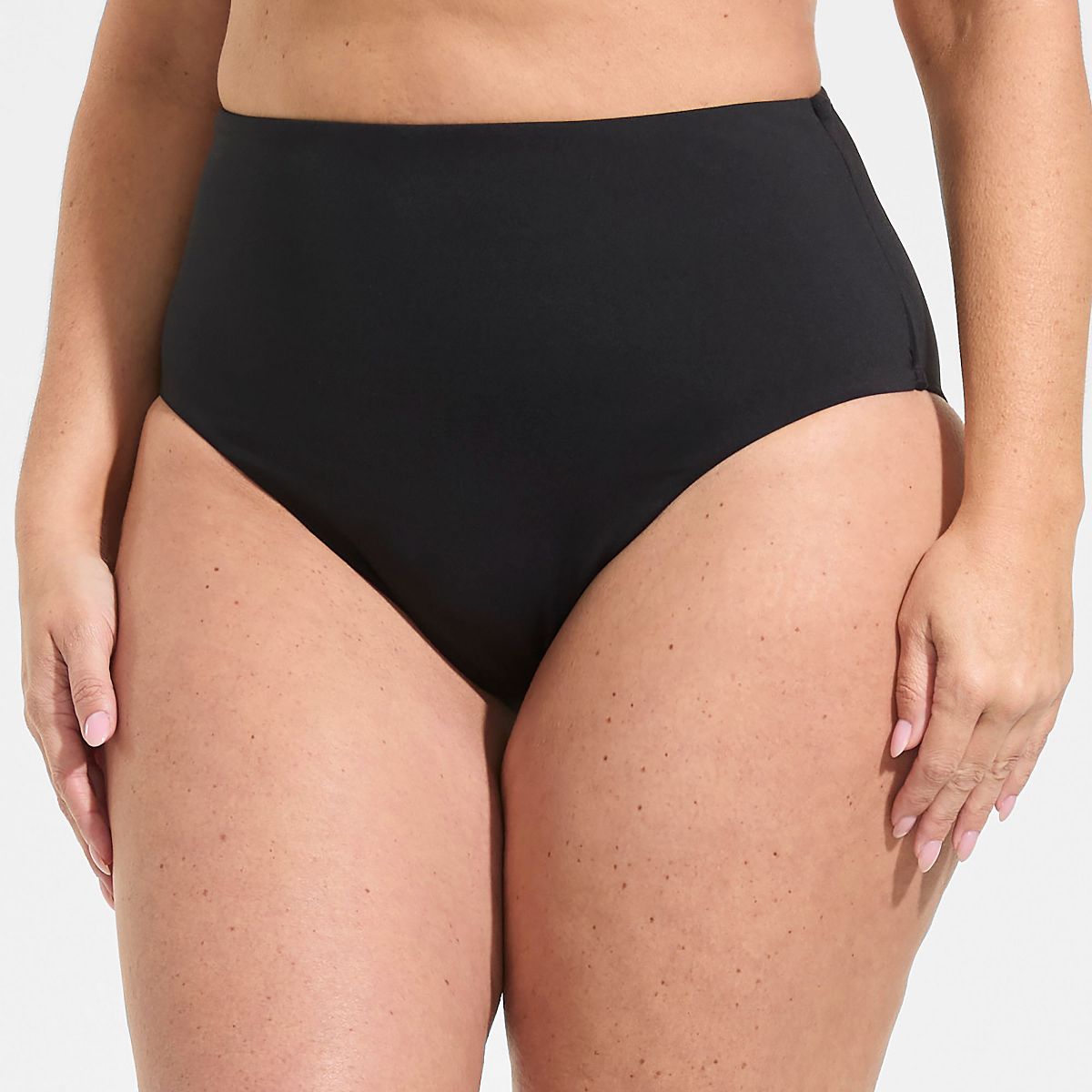 Lands' End Women's Cheeky High Waisted Bikini Bottoms