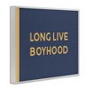 Stupell Industries Long Live Boyhood Children's Phrase Bold Yellow Blue Framed Giclee Art, White, 30" x 24" - 2 of 4