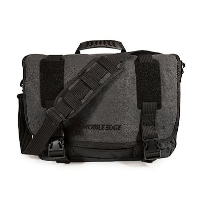 Mobile Edge Eco-Friendly Cotton Canvas 15.6" to 17.3" Messenger Bag - Ash       
