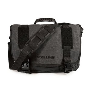 Mobile Edge Eco-Friendly Cotton Canvas 15.6" to 17.3" Messenger Bag - Ash        - 1 of 4