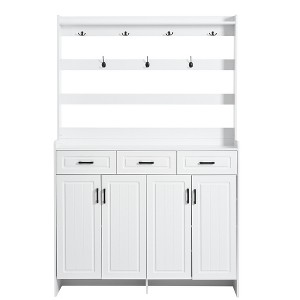 Bella Depot 51.2''W Shoe Cabinet with Coat Rack - 1 of 4