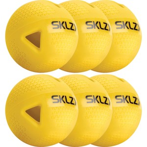 SKLZ Premium Impact Practice Baseballs 6-Pack - Yellow - 1 of 2