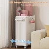 Rolling Laundry Hamper With Lid Plastic Laundry Hamper Stackable Basket Bathroom Laundry Basket - 2 of 4