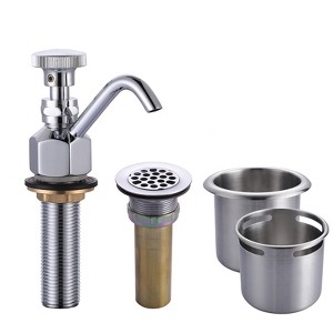 WOWOW Single Handle Deck Mount Coffe Shop Bar Kitchen Faucet in Polished Chrome - 1 of 4