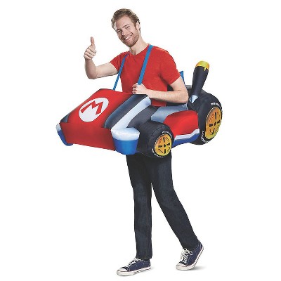 Disguise Adult Mario Kart Inflatable Costume - One Size - Red