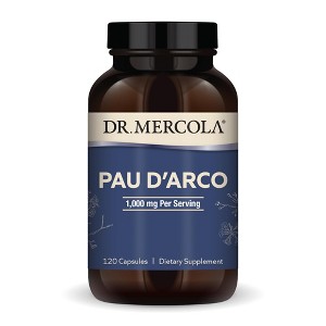 Dr. Mercola, Pau d'Arco, 60 Servings (120 Capsules), non GMO, Soy-Free, Gluten Free - 1 of 4