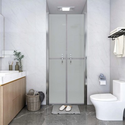 VidaXL Shower Door Frosted ESG 33.9 in.x74.8 in.