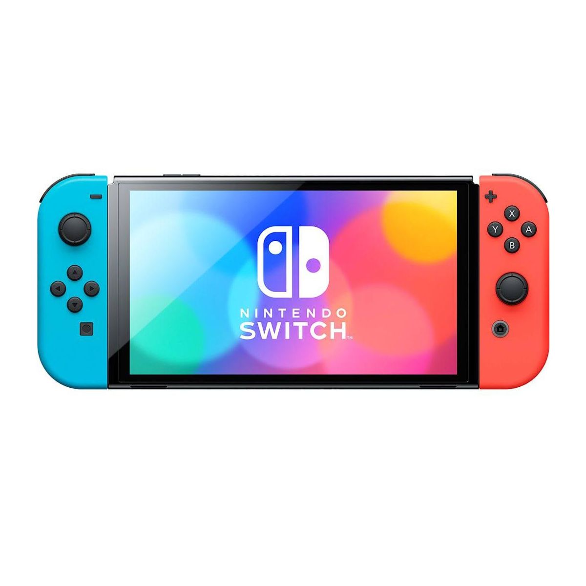 Nintendo Switch OLED Gaming Console With Neon Blue and Red Joy Con - Manufacturer Refurbished - thumbnail 3