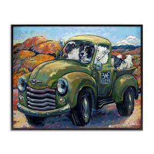 Stupell Industries Sheep Dog Funny Ewe-beer Pun Southwestern Country Scene, 14" x 11" - 1 of 4