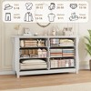 Jojoka 6/7-Drawer Dresser with Curved Legs and Rattan Accents, Freestanding Storage Cabinet for Bedroom, Living Room, Entryway, or Balcony - 3 of 4
