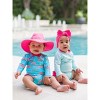 RuffleButts Baby/Toddler Girls UPF50+ Long Sleeve One Piece Rash Guard - 4 of 4