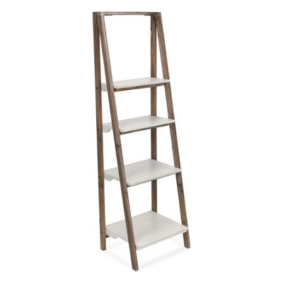 Cheung's Maison Ferme 4 Tier Foldable Shelf Display with Smooth White Accent